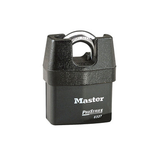 MASTER LOCK Model No. 6327  2-5/8in (67mm) Wide ProSeries® Shrouded Laminated Steel Rekeyable Pin Tumbler Padlock