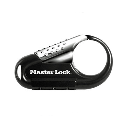 MASTER LOCK Model No. 1547DCM Set Your Own Combination Backpack Lock; Black
