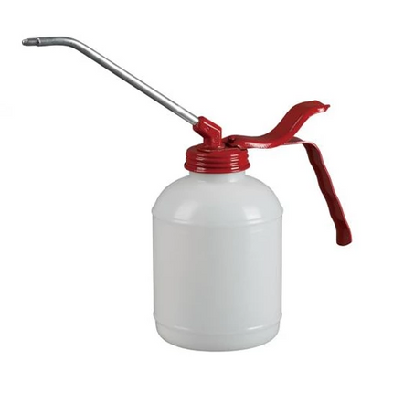 PRESSOL Standard oiler-350 ml-PE-white EWKP-spout-135 mm