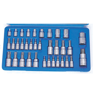 Seshin Buffalo Trox Bit Tamperproof Socket set SB-TBS35H(1/4",3/8",1/2"*35PCS)