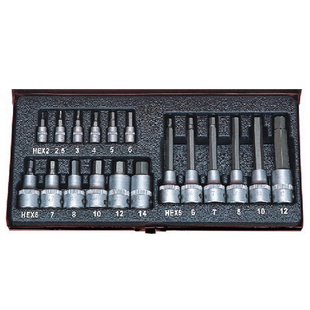 Seshin Buffalo Hex Bit Socket set SB-HBSS18(1/4",1/2"*18PCS)