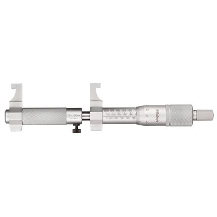 Mitutoyo 145-188 Vernier Inside Micrometer, Caliper Type, 75-100mm Range, 0.01mm Graduation, Plus /-0.008mm Accuracy