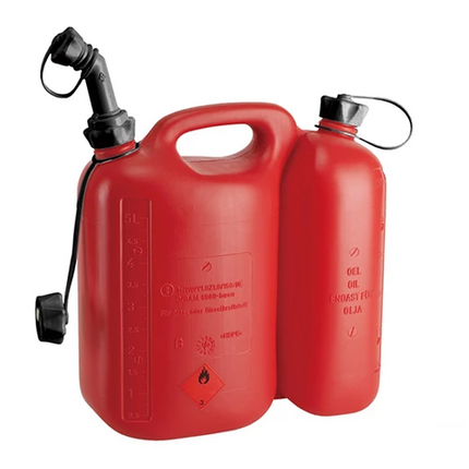 PRESSOL Double tank-fuel can-5ℓ-3ℓ PE-with rigid spout