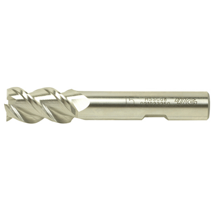 YG-1 GENERAL HSS 3 Flute 50°Helix End mill, Designed to aluminum