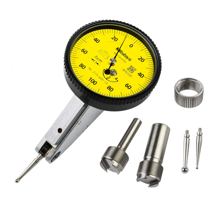 Mitutoyo 513-445-10A DIAL TI, MID, TILT 0.4 mm, 1 μm Accuracy, 0.02 mm