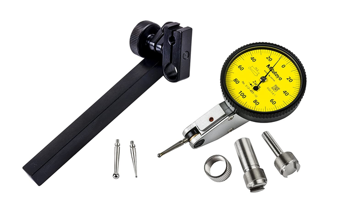 Mitutoyo 513-405-10T DIAL TI, Full, STD 0.2 mm, 1 μm Accuracy, 0.002 mm, Yellow