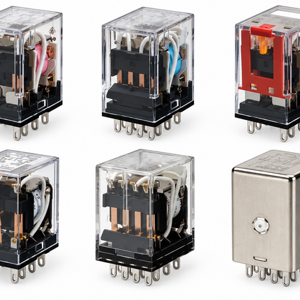 OMRON MY4N-GS-R AC200/220V General Purpose Relay 4PDT 5A — Plug-in, LED Indicator