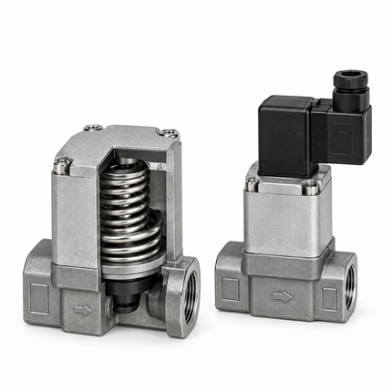 SMC VNB311AV-20A-5DZ-B Process Valve: 2 Port Valve For Flow Control