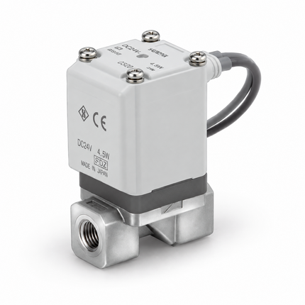 SMC VX2A4AG 2-port solenoid valve.