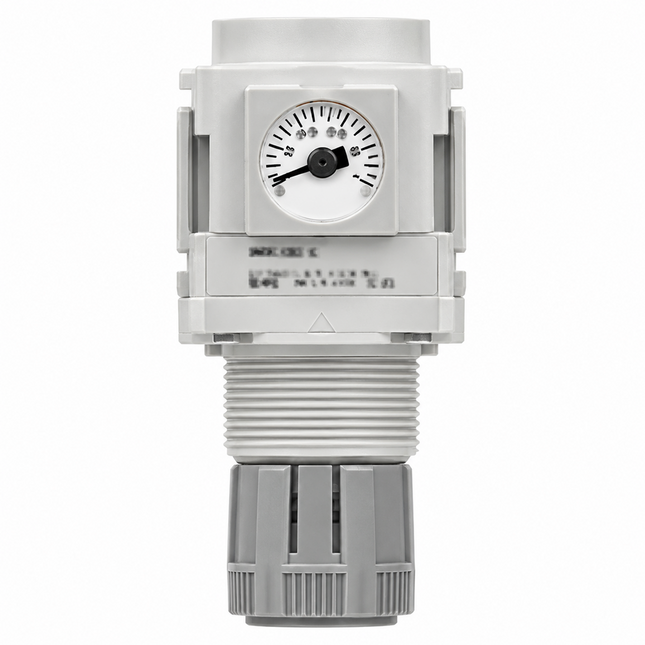 SMC AR30K-03BG-D Modular Regulator 3/8" with Reverse Flow — Round Gauge, Bracket Included