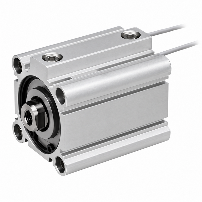 SMC CQ2B32-50DMZ Compact Air Cylinder ø32 Bore 50mm Stroke — Through Hole, Male Rod Thread