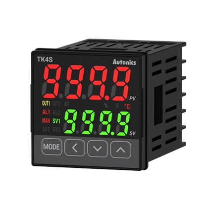 Autonics TK4S-R4RN PID Temperature Controller, 48×48 mm, Relay Output, Alarm 1 + 4–20 mA Transmission, 100–240 VAC