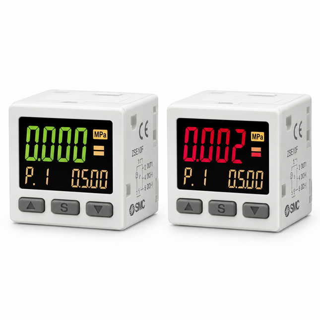 SMC ISE20-P-M5 Digital Pressure Switch M5 — 3-Screen Display, IO-Link, 1.5ms Response