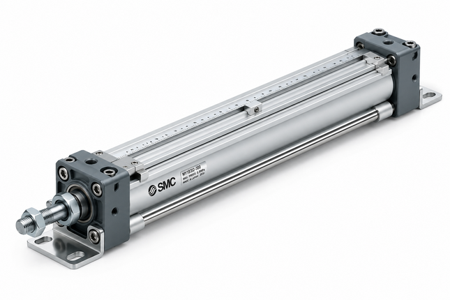 SMC MBL80-250Z Air Cylinder ø80 Bore 250mm Stroke — Foot Mount, Double Acting