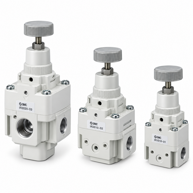 SMC IR2010-02BG-A Precision Regulator 1/4" — 0.2% Sensitivity, 90% Lower Air Consumption
