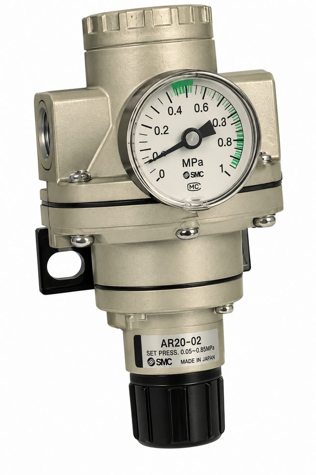 SMC AR825-12 Pilot Operated Regulator 1-1/2" — Relief Type, Large Flow Main Line