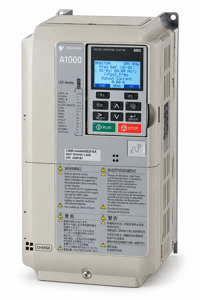 YASKAWA A1000 High Performance Vector Control AC Drive CIMR-AT4A0031FAA, 400 V class 3-phase, 11 kW (Asia Model)