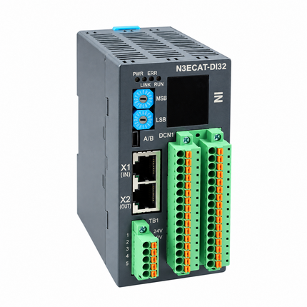 AJINEXTEK N3ECAT-DI32 EtherCAT Slave Digital Input Module, 32 Inputs, 24VDC