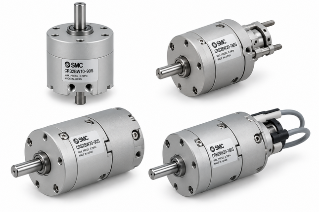 SMC CRB2BWU15-270SZ Rotary Actuator Vane Type Size 15 270° — Angle Adjuster, Direct Mount