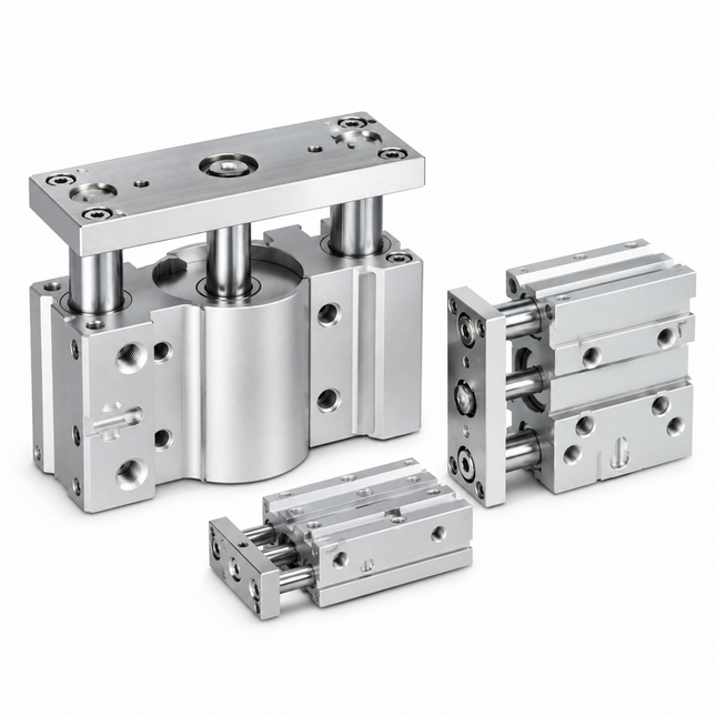 SMC MGPM25-40Z Guided Compact Cylinder ø25 Bore 40mm Stroke — Slide Bearing, Replaces MGPM25-40