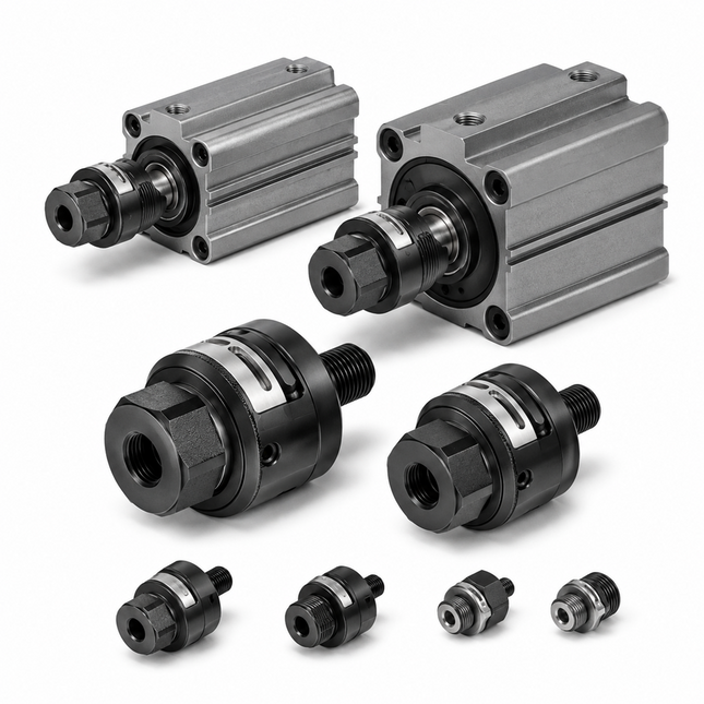 SMC JB40-8-125 Floating Joint M8 × 125mm for ø40 Compact Cylinder — Misalignment Absorber