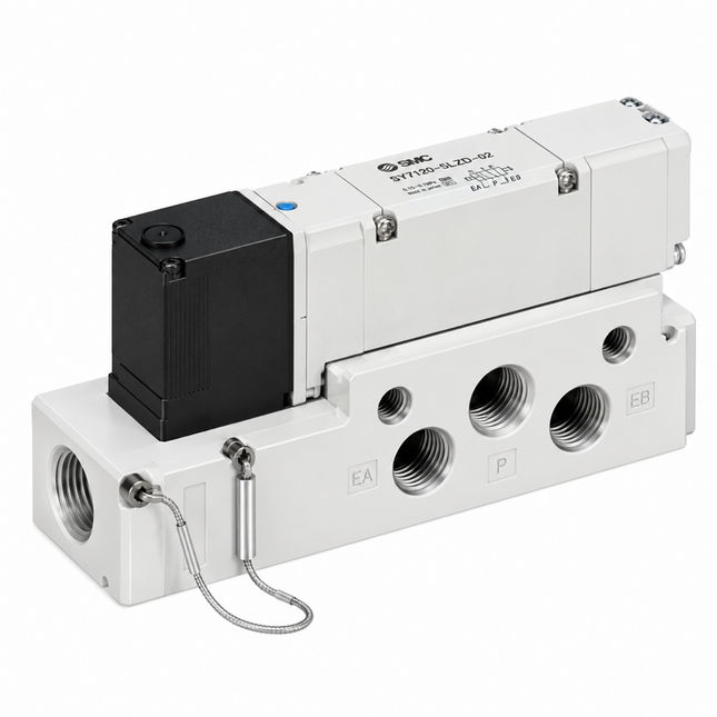 SMC VQC4101-51 5-Port Solenoid Valve VQC4000 Plug-in — Large Flow, IP67, 100 Million Cycles