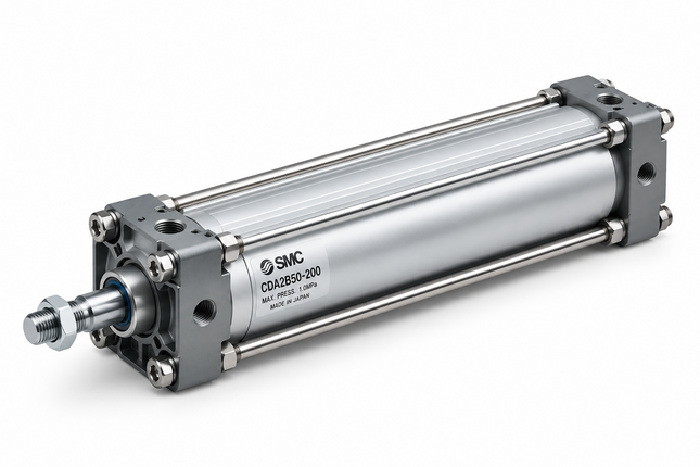 SMC CDA2G63-350Z-Z73 Air Cylinder ø63 Bore 350mm Stroke — Head Flange Mount, Magnet, Z73 Switches