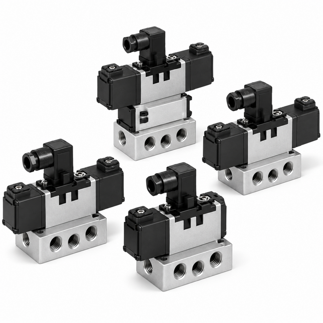 SMC VS7-6-FG-S-3-Q Solenoid Valve ISO Size 1 — 5-Port Metal Seal, Single Solenoid