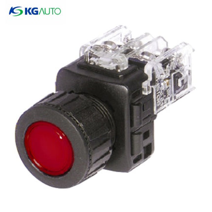 KG AUTO Push Button Switch, Non-Illuminated, Ø25mm, Red, Momentary, KGF-CM2R 2a2b