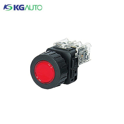 KG AUTO Push Button Switch, Non-Illuminated, Ø30mm, Yellow, Momentary, KGF-YM1Y 1a1b