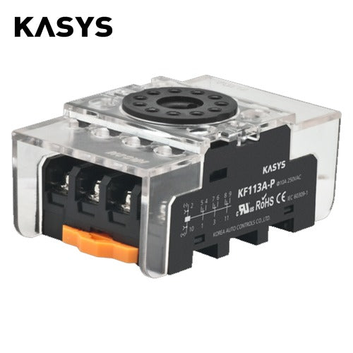 KACON Socket with Safety Protective Cover for K707-3PL (Pack of 10) KF113A-P