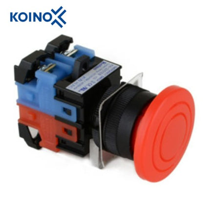 KOINO Emergency Stop Switch, Ø22, Red, KH-2201EB-11R 1a1b