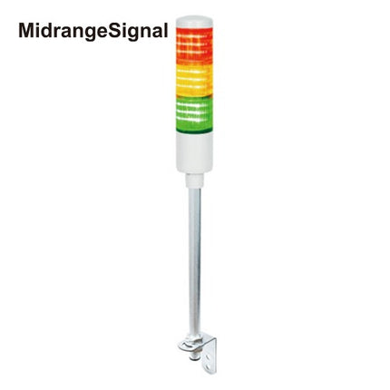 PATLITE Signal Tower Light, 3-Tier, L-Shaped, Buzzer Type MT5I-302LBJ-RYG