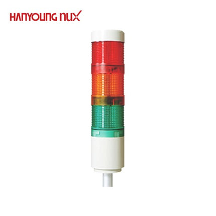 HANYOUNG Signal Tower Light, Steady Only, 3-Tier STE060-AA113M