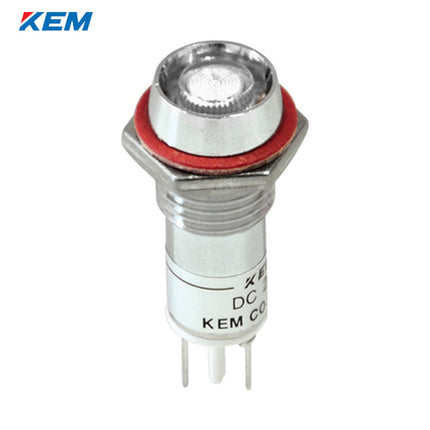KEM KEM LED Indicator Light, Ø10mm, High-Brightness, DC24V, White KLDU-10D24W