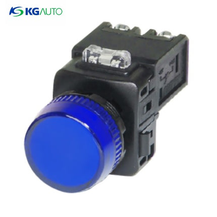 KG AUTO Pilot Lamp, Ø22, Plastic, Projecting, Blue, D3 KGP-ND3A