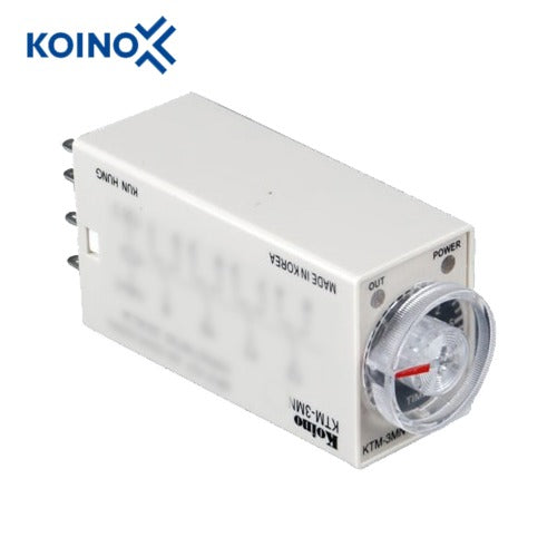 KOINO Mini Timer Relay, DC24V, 2-Pin KTM-3MN1D22