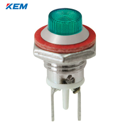 KEM KEM LED Indicator Light, Ø8, High-Brightness, DC3V, Green KLCU-08D03G