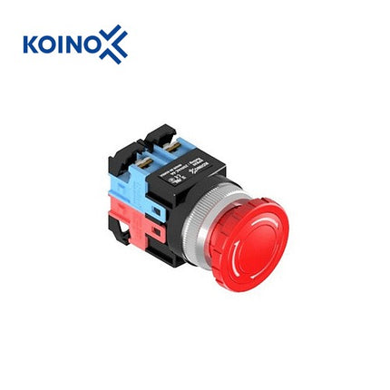 KOINO Push Button Switch, Non-Illuminated, Ø30mm, Red, 1a1b Contact KPB30ER-11R