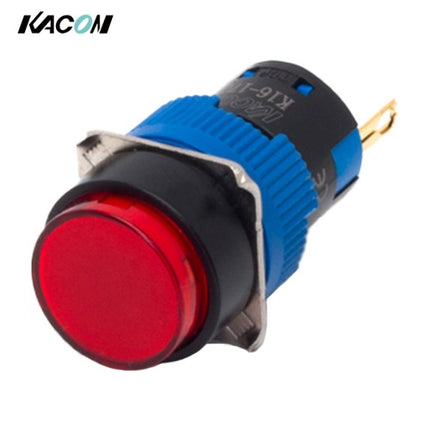 KACON Pilot Lamp, Ø16, Integrated Contact Type, Red, AC220V K16-170R