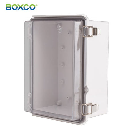 BOXCO Terminal Box, Plastic Enclosure, Hinge Type, ABS, Transparent Cover BC-ATP-172210