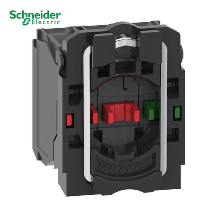 SCHNEIDER Single Contact Block with Body and Fixing Collar, 1NO+2NC, Screw Clamp Terminal ZB5AZ141