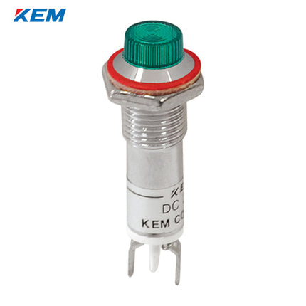 KEM KEM LED Indicator Light, Ø8mm, High-Brightness, DC12V, Green KLCU-08D12-G