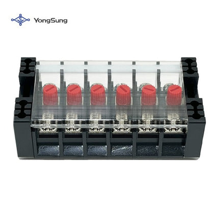 YONGSUNG Short-Circuit Terminal Block, 6P, Mixed Type, Stainless Steel Bolt YSCT-06AMS