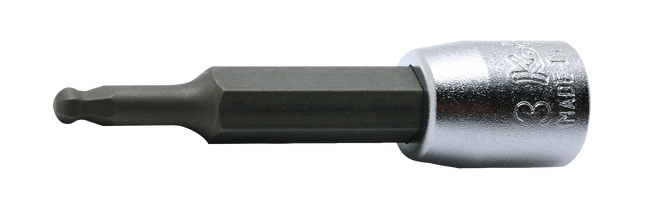 KOKEN 1/4" Drive Ball-End Hex Bit Socket, 2011M Series
