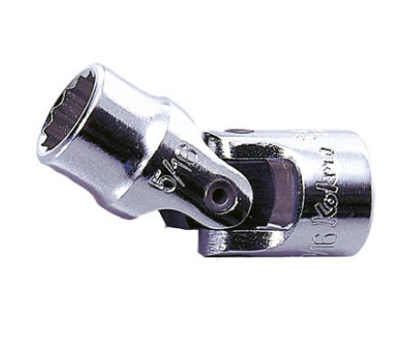 KOKEN 1/4" Drive Universal Socket, 12-Point, 2445M Series