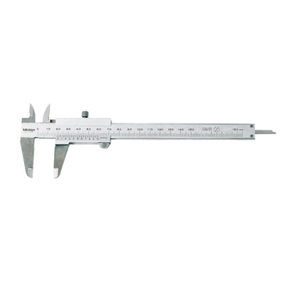 MITUTOYO Vernier Caliper, Dual Scale 6" 530-104