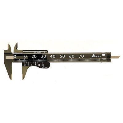 SHINWA Vernier Caliper, Plastic, Mini S-19514 0.1-70mm