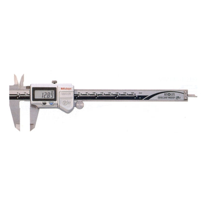 MITUTOYO Digital Waterproof Caliper, Carbide Inside/Outside 500-723-20
