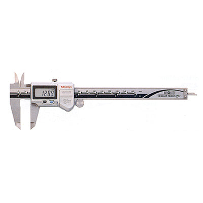 MITUTOYO Digimatic Waterproof Caliper, Carbide Inside/Outside Jaws 500-724-20